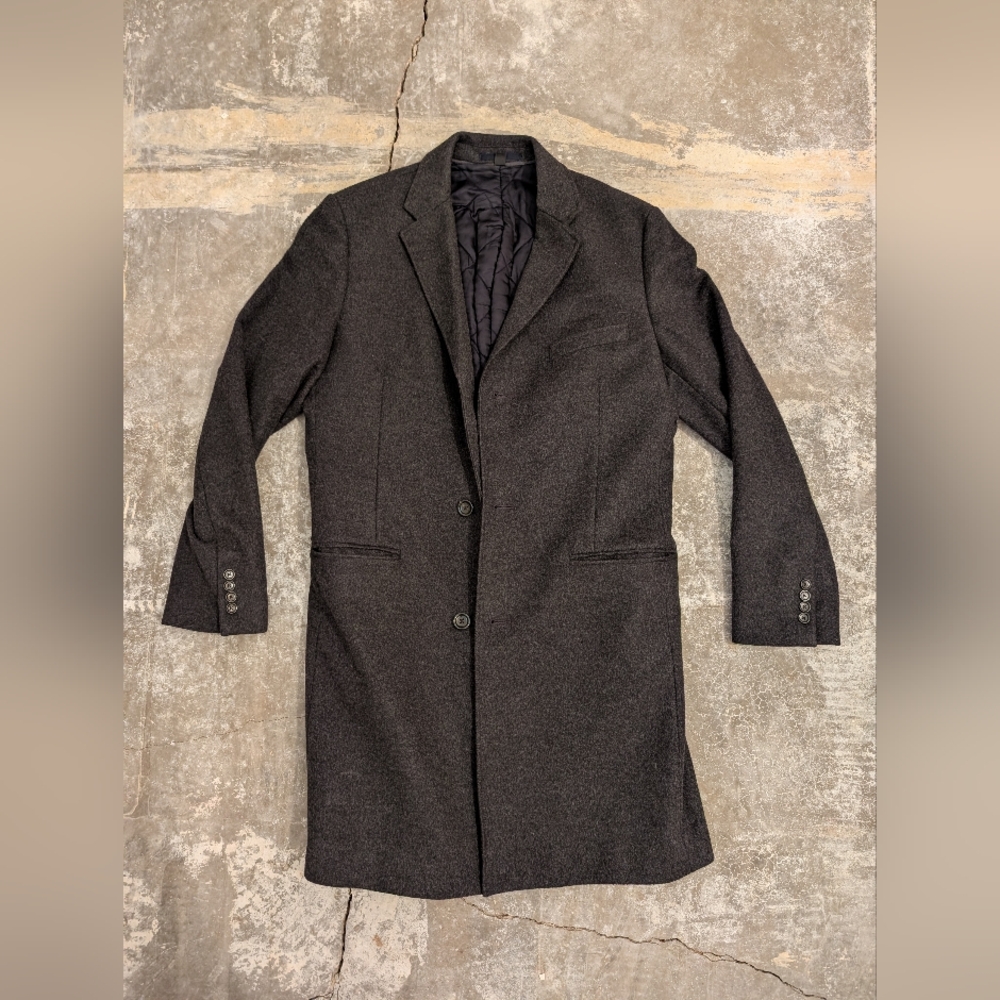 J. Crew Men's Charcoal Trench Coat